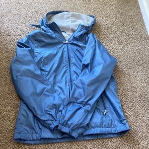 Calvin Klein Light Blue Nylon Windbreaker Jacket Small